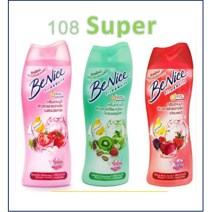 บีไนซ์-benice-180ml-ครีมอาบน้ำบีไนซ์-ผิวสวยกระจ่างใสเปร่งประกาย-ครีมอาบน้ำบีไนซ์-180-มล