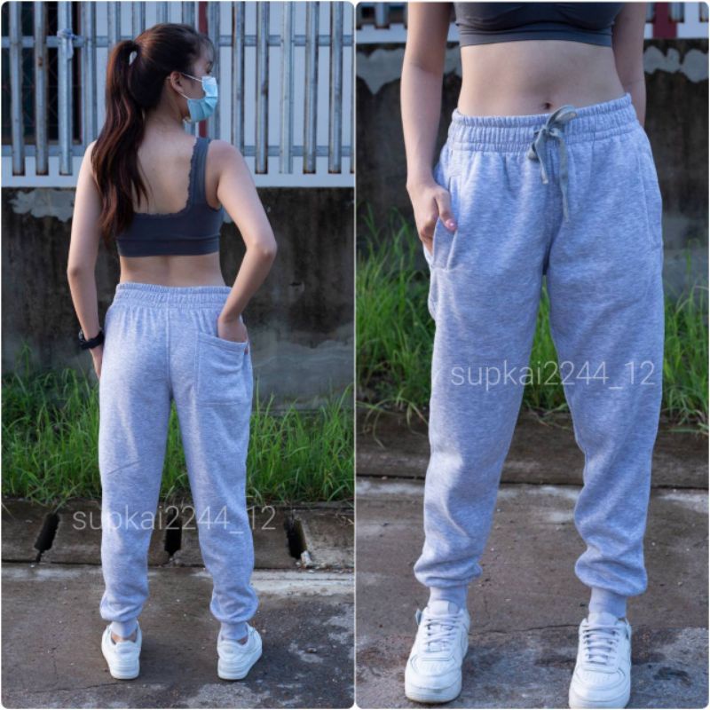 ภาพหน้าปกสินค้ากางเกงวอร์ม Jogger %จ็อกเกอร์ สายฝอ ผ้าหนานุ่มใส่ได้ทั้งชายและหญิง ผ้าดีรับประกันคุณภาพ