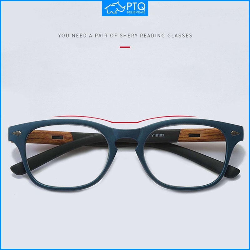 ptq-แว่นตาอ่านหนังสือ-ลายไม้-ป้องกันสายตายาว-1-0-ถึง-4-0-สีฟ้า-สําหรับผู้หญิง-และผู้ชาย