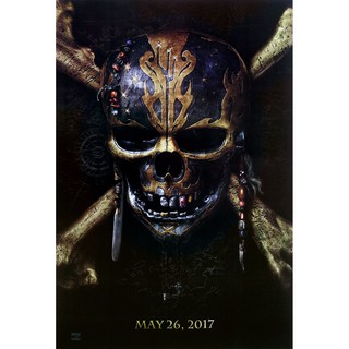 โปสเตอร์ หนัง Pirates of the Caribbean Dead Men Tell No Tales 2017 POSTER 24”x35” Inch Johnny Depp V2