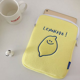 (พร้อมส่ง)  Lamonade Cute Bag กระเป๋าไอแพด โน๊ตบุ๊ค iPad Tablet pouch bag ขนาด 11 นิ้ว 13 นิ้ว