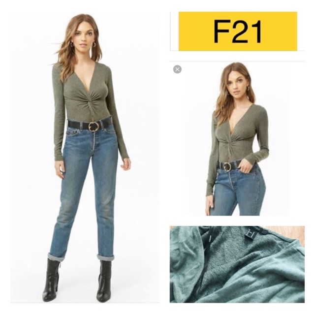 new-forever-21-บอดี้สูทแขนยาว