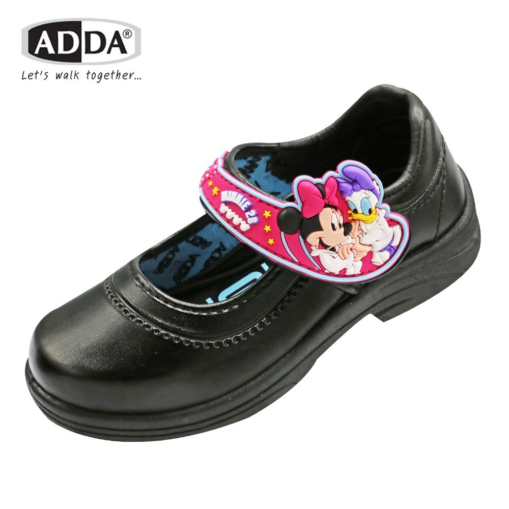 รองเท้านักเรียนหญิง-adda-mickey-minney-อนุบาล-รองเท้าหนัง-รองเท้าเด็กประถม-school-shoe