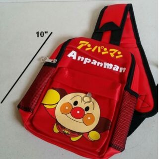 เป้สะพายเฉียง กระเป๋าคาดอก Shoulder bag ลาย อันปังแมน anpanman ขนาด 6x10x3 นิ้ว