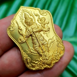สินค้า เหรียญท้าวเวสสุวรรณจตุมหาราชิกา(เนื้อกะไหล่ทอง)หลวงพ่อรวย ปาสาทิโก รุ่นแจกในงานกฐินปี 2561 อนุภาพเสริมเงินทองอำนาจบารมี