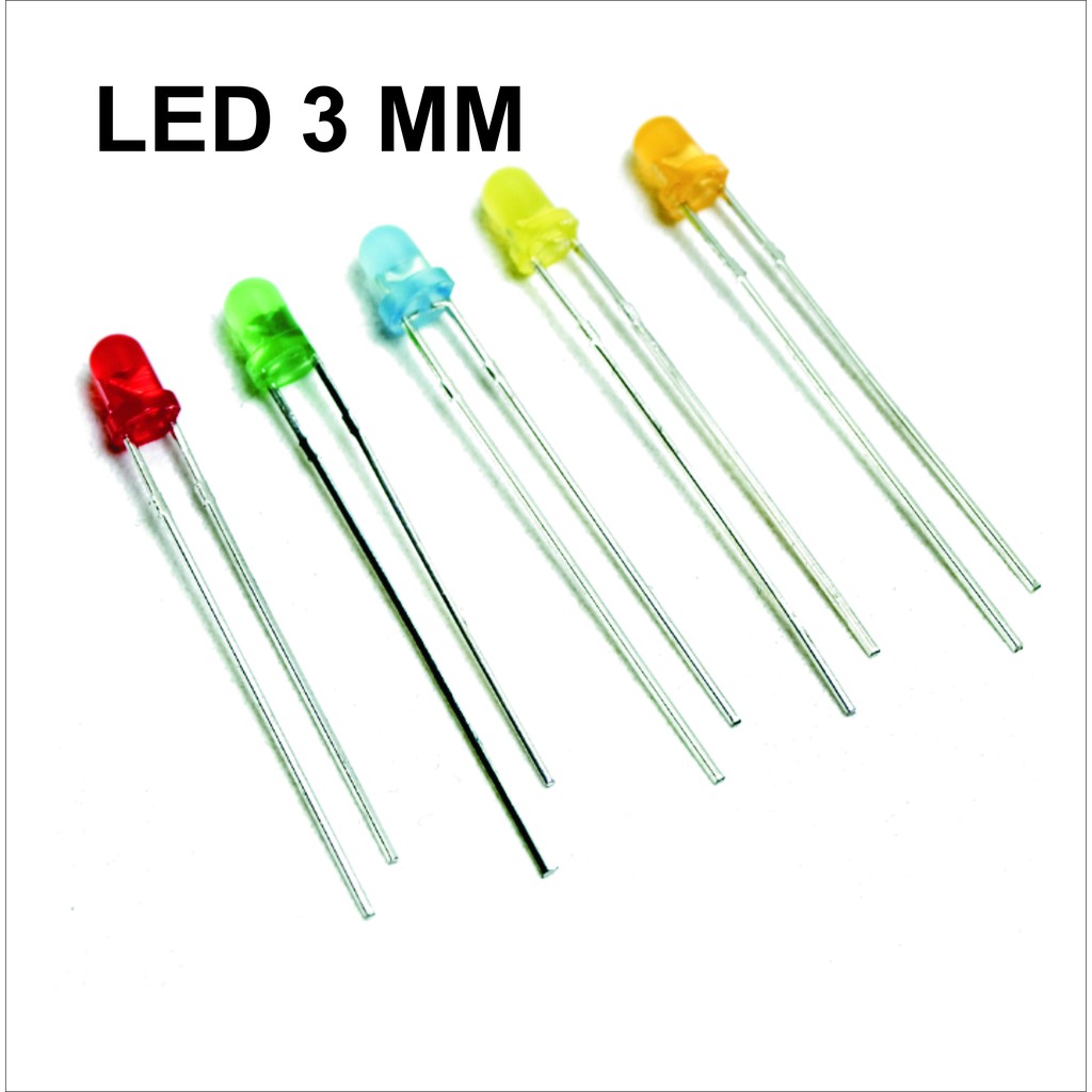 หลอด-led-3mm-สีต่างๆ-หลอดไฟแอลอีดี-3-มิล-สีต่างๆ