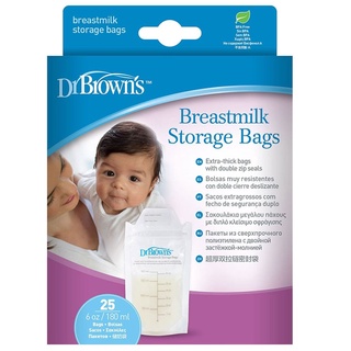 สินค้า Dr.Brown\'s : DRBS4005 ถุงเก็บน้ำนม Breastmilk Storage Bags (25 pack)