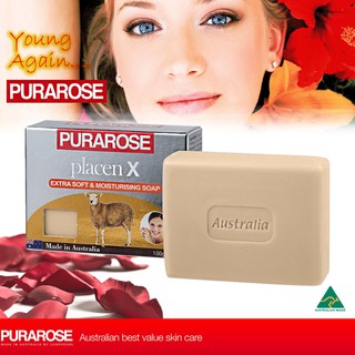 Purarose Placenta Soap 100 g. สบู่รกแกะ