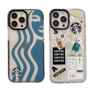 เคสโทรศัพท์มือถือ Tpu แบบนิ่ม ลาย Starbucks 2 สําหรับ Iphone 11 13promax