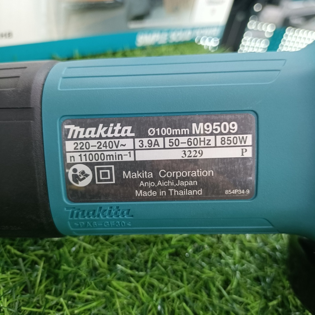 ผ่อนบัตรเครดิต0-3เดือน-x463-33-บาท-makita-เครื่องเจียร์-4-850-วัตต์-สวิทซ์ข้าง-m9509b