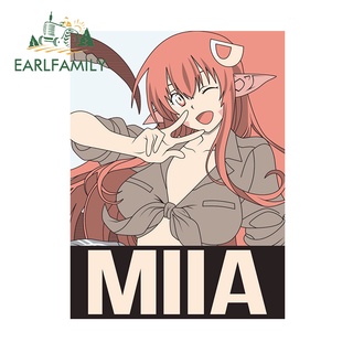 Earlfamily สติกเกอร์ไวนิล ลาย Miia Monster Musume ขนาด 13 ซม. x 9.1 ซม. กันน้ํา สําหรับติดตกแต่งรถยนต์ เครื่องปรับอากาศ รถบรรทุก