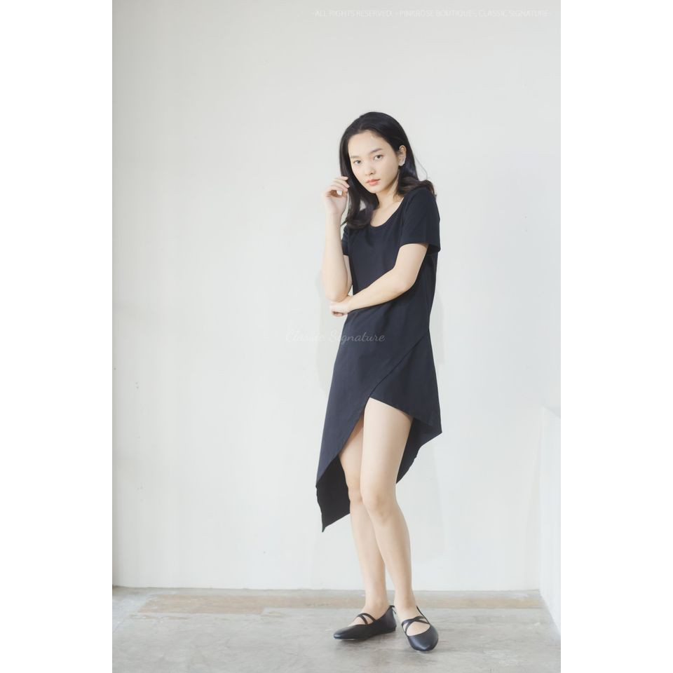 classicsignature-riya-dress-เดรสคอกลม-แขนสั้น