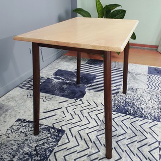 สินค้า โต๊ะกินข้าว/Dining /Table/Chair/ Evergreen-Furniture Dining Table T967-R ทำจากไม้ยางพารา (สินค้าใหม่สีทูโทน)