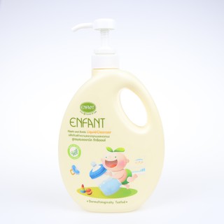 Enfant (อองฟองต์) ผลิตภัณฑ์ทำความสะอาดจุกนมและขวดนม สูตร Double Cleanser 1ขวด 700ml.