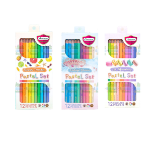 โปรโมชั่น : สีไม้พาสเทล 12 สียาว ตรา มาสเตอร์อาร์ต Master Art จำนวน 1 กล่อง