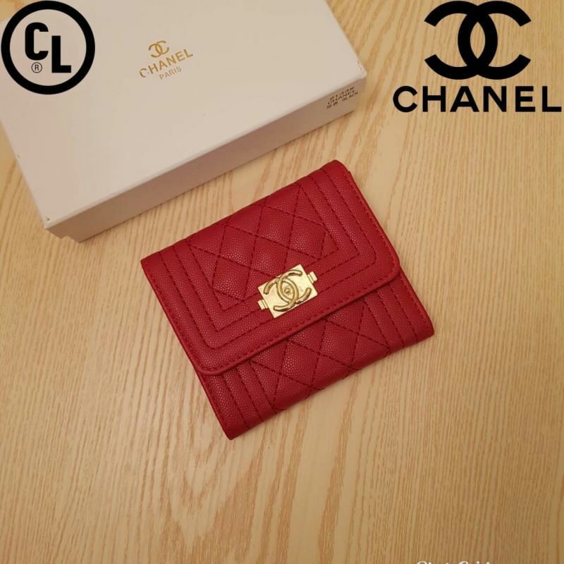 กระเป๋าสตางค์ใบสั้น์chanel-wallet-styleกระเป๋าสตางค์พร้อมกล่อง