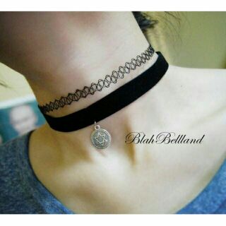 Tattoo Choker Necklace Set
