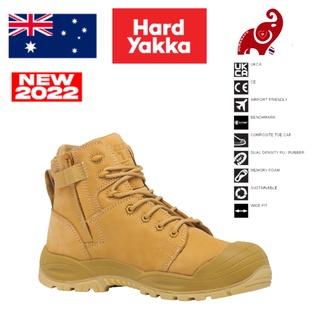 ีรองเท้าเซฟตี้ HARD YAKKA Y60312 Legend PR Lace Safety Boot Wheat