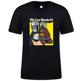 [100% Cotton] เสื้อยืดลําลอง แขนสั้น พิมพ์ลายการ์ตูน dalorian Yoda เข้ากับทุกการแต่งกาย สไตล์ฮาราจูกุ แฟชั่นฤดูร้อน สําห