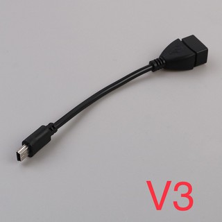ภาพขนาดย่อของภาพหน้าปกสินค้าสาย USB 2.0 Female to Mini USB Male Cable Adapter 5P OTG V3 และ V8 ความยาว 12cm เป็นสายเคเบิ้ลเชื่อมต่อข้อมูล จากร้าน b2cgadget บน Shopee ภาพที่ 5