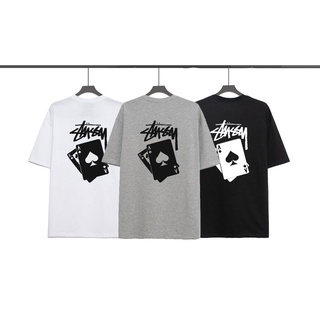 [S-5XL] Stussy เสื้อยืด คอกลม แขนสั้น พิมพ์ลาย สําหรับผู้ชาย และผู้หญิง