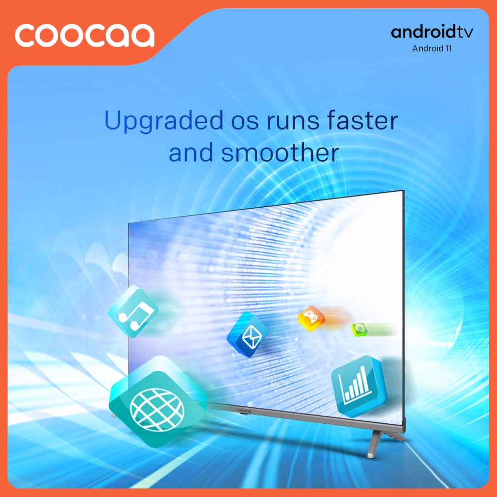 มุมมองเพิ่มเติมของสินค้า COOCAA 40S7G ทีวี 40 นิ้ว Android TV FHD โทรทัศน์ รุ่น 40S7G Android 11.0