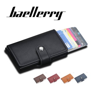 Baellerry กระเป๋าสตางค์ ใส่บัตรได้หลายใบ ป้องกันการโจรกรรม สําหรับผู้ชาย