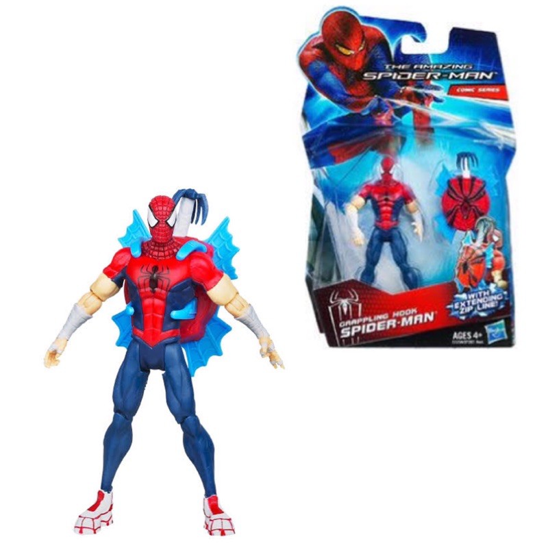 HASBRO : THE AMAZING SPIDER-MAN : GRAPPLING HOOK SPIDER - MAN รุ่น 3.75  นิ้ว ของแท้ 100%