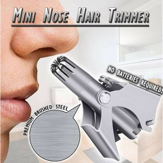 Nose hair trimmer ที่ตัดขนจมูกสแตนเลส 360 องศา ตัดขนจมูก ทริมเมอร์กำจัดขนจมูกผู้ชายแบบพกพาขนาดเล็กกันน้ำ จมูกเล็ก ที่กำจ