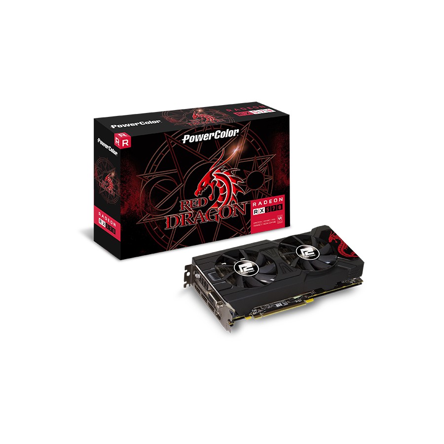 PowerColor Red Dragon Radeon™ RX 570 4GB GDDR5 สินค้าใหม่ ประกัน3ปี ...