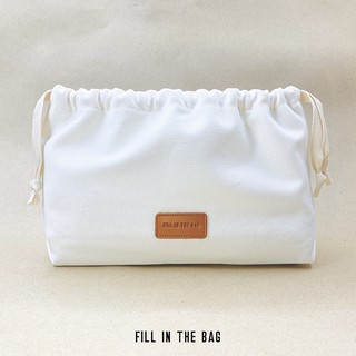 Fill in the bag กระเป๋าผ้าซับในสีครีมใส่ด้านในกระเป๋ารุ่น Sunray