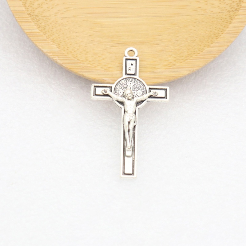 aotoo-จี้โลหะ-รูปไม้กางเขน-พระเยซู-คาทอลิก-เครื่องประดับทางศาสนา-สําหรับสร้อยคอ-พวงกุญแจรถยนต์-diy