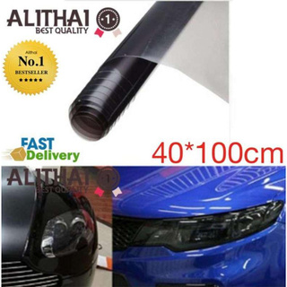 Eco Hot Deal ฟิล์มติดโคมไฟรถยนต์ - สีรมดำ ขนาด 40*100 cm.