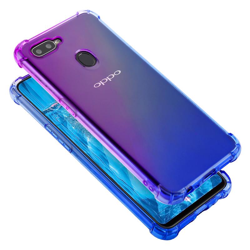 OPPO A98 A78 A58 A38 A17 A17K A57 2022 A77S A96 A16K A76 A95 A93 A94 A53 A54 A16 A15 A15S A74 A5 A9 2020 A92 A52 A31 A91 A7 A12 A11K A71 สี่มุมหนาป้องกันการตกเปลี่ยนสีกรณีโทรศัพท์ TPU