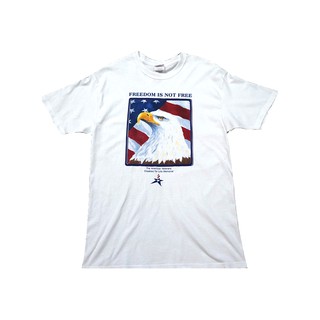 เสื้อยืดคอกลม เสื้อวินเทจ American Eagle Freedom