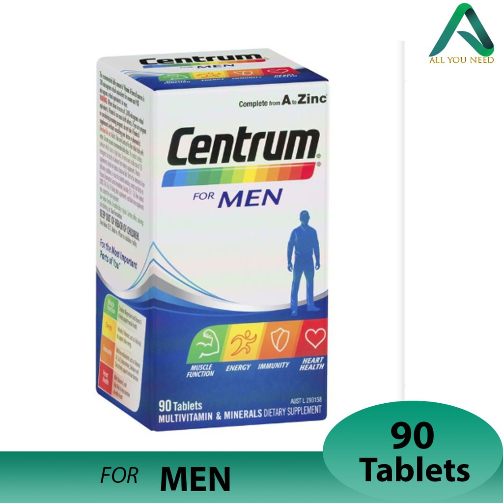 ภาพสินค้าCentrum For Men 90 Tablets Exclusive Size จากร้าน missmookda บน Shopee ภาพที่ 1