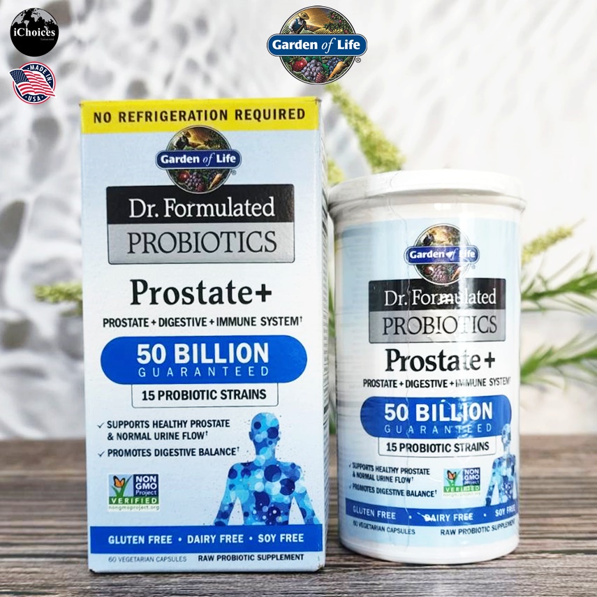 [Garden of Life] Dr. Formulated Probiotics Prostate+, 50 Billion 60 ...