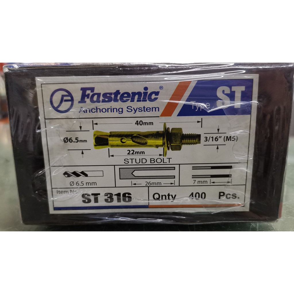 พุกเหล็ก ปุ๊กเหล็ก ST 3/16 FASTENIC ST316 | Shopee Thailand