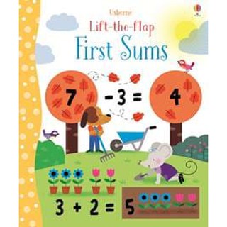 DKTODAY  หนังสือ USBORNE LIFT-THE-FLAP FIRST SUMS (AGE 3+)