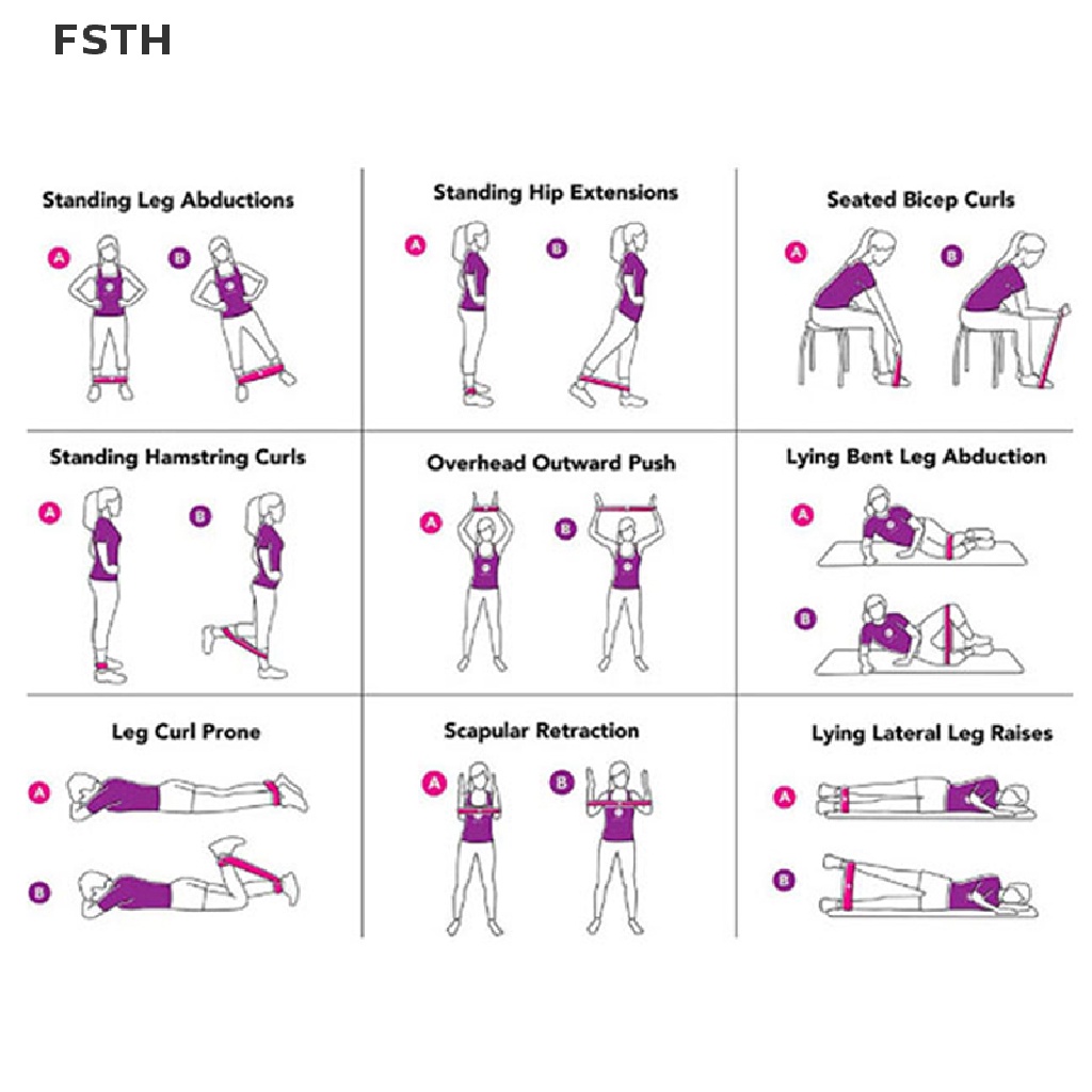 fsth-ยางยืดแรงต้าน-ห่วงวง-ยิม-โยคะ-ออกกําลังกาย-ฟิตเนส-ออกกําลังกาย-ยืด
