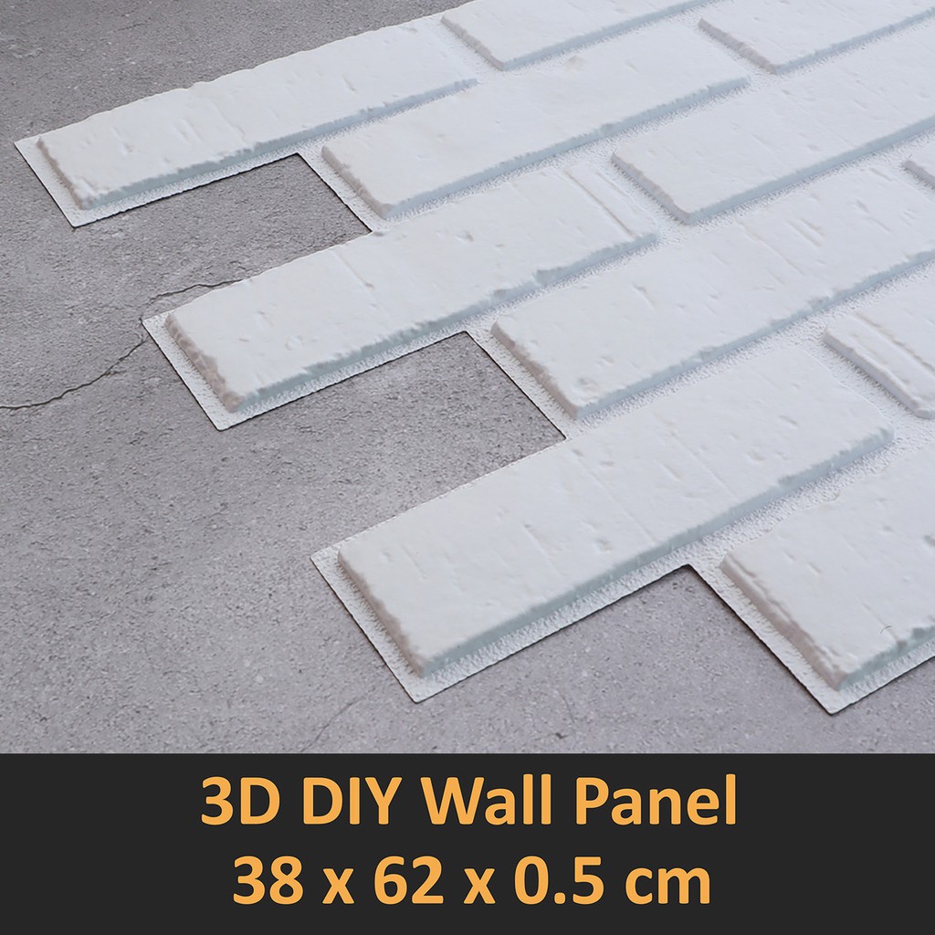 วอลเปเปอร์-3d-diy-wallpaper-decor-sticker-brick-panel-แผ่นติดผนัง-แผ่นตกแต่งผนัง-แผ่นอิฐ-ผนังเบา-ภายใน-ภายนอก-ลายอิฐ