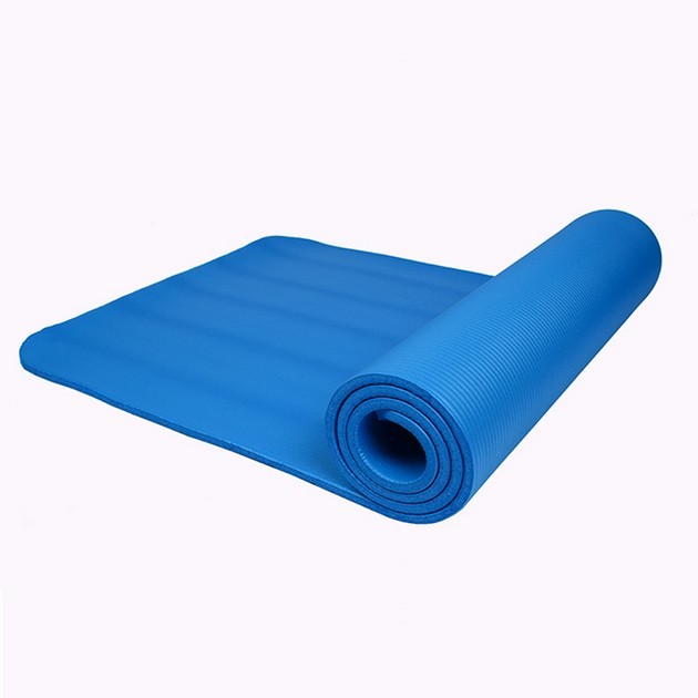 ส่งฟรี-เสื่อโยคะ-yoga-mat-หนาพิเศษ-10-mm-สีน้ำเงิน