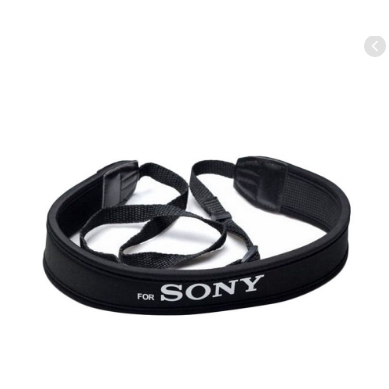 camera-neck-strap-for-sony-black-โลโก้ขาว