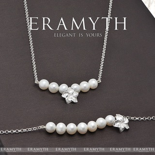 Eramyth Jewelry เซ็ต สร้อยมุก Natural Pearl เงินแท้ 92.5% แบบน่ารัก สินค้ามาตรฐานส่งออก พร้อมส่ง