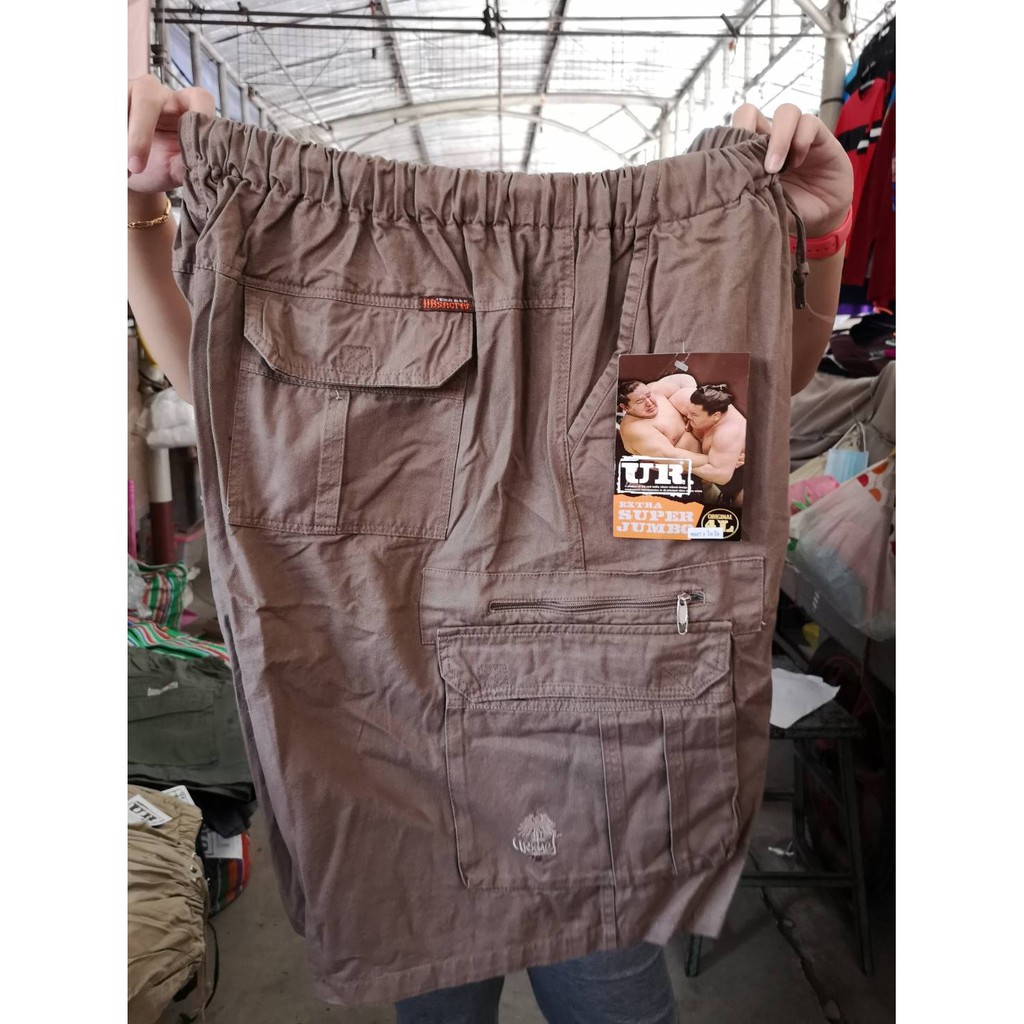 ภาพสินค้ากางเกงขาสั้นคนอ้วน กางเกงเอวยาง​ ไซส์ใหญ่ กางเกงไซส์พิเศษ​ ไซส์จัมโบ้​ ยี่ห้อ​ UR ยูอาร์ ผ้าชิโน ไซส์ 2L จากร้าน vittavatyokrattanasak บน Shopee ภาพที่ 4