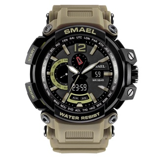 SMAEL Brand LED Watch Waterproof 50M Sport Wrist Watches Stopwatch 1702 Grey Military Watch Digital LED Clock Army Watch