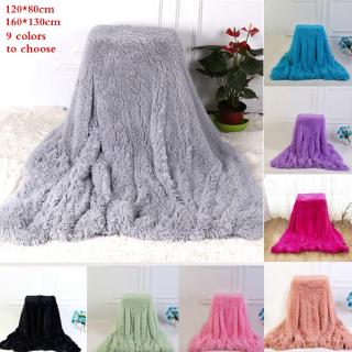 Autumn and Winter Super Soft Plush Blanket Sofa Solid Color Blanket