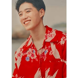 Bkpp same red hibiscus, ชบา เสื้อยืดลําลองสําหรับผู้ชายแขนสั้นคอกลมพิมพ์ลาย แปลรักฉันด้วยใจเธอ บิวกิ้นพีพี billkin PP I told sunset about you