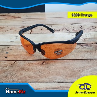 Action Eyewear รุ่น 9209 Orange เลนส์สีส้ม ,แว่นตานิรภัย, แว่นตากันUV, แว่นกันแดดแฟชั่นผู้ชาย, ***แถมฟรีซองผ้าใส่แว่น***