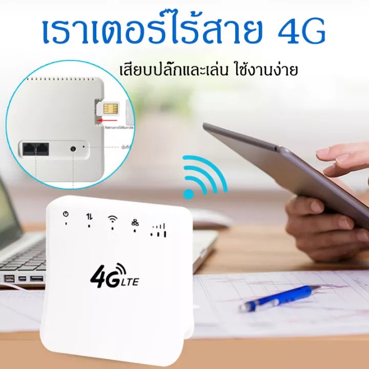 ภาพสินค้าเราเตอร์ ใส่ซิม 4G Router WiFi 300 Mbps Wireless 4G LTE Router sim Router รองรับทุกเครือข่ายในไทย เราเตอร์ใส่ซิม พร้อมส่ จากร้าน nc0xryvwx3 บน Shopee ภาพที่ 3